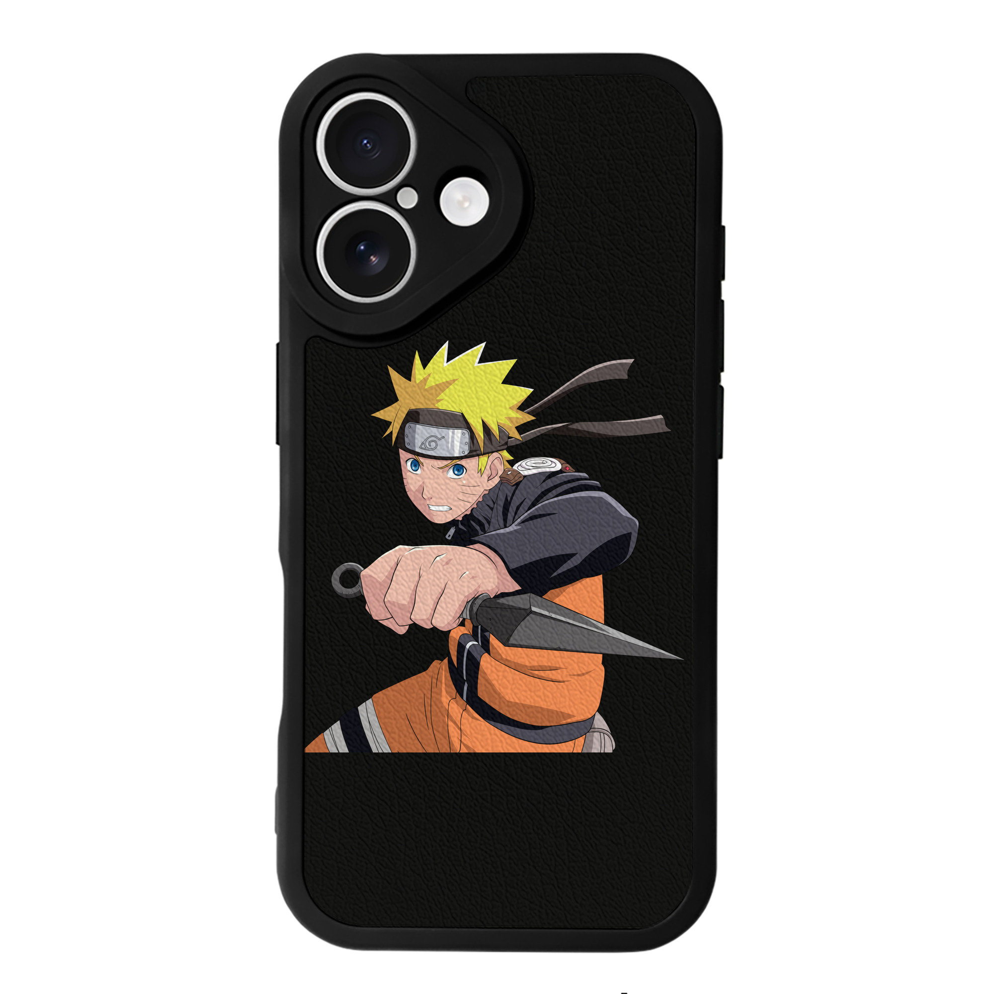 （画像用） NARUTO -ナルト- うずまき ナルト Uzumaki Naruto 【iPhone 16シリーズ対応】シリコンスマホケース（レザー調） 材質：シリコン